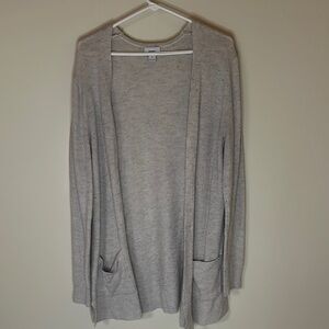 Old Navy Light Gray Open-Front Cardigan